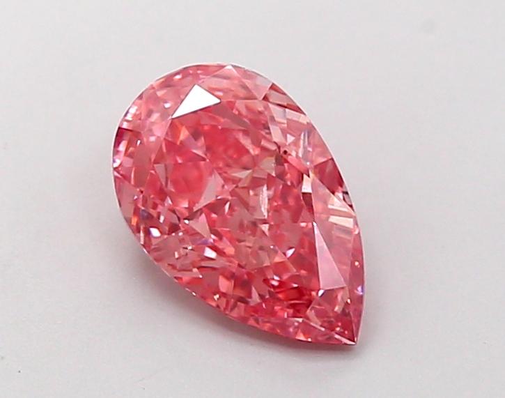 1.11 Ct. Fancy Vivid  Pink Pear Lab Grown Diamond