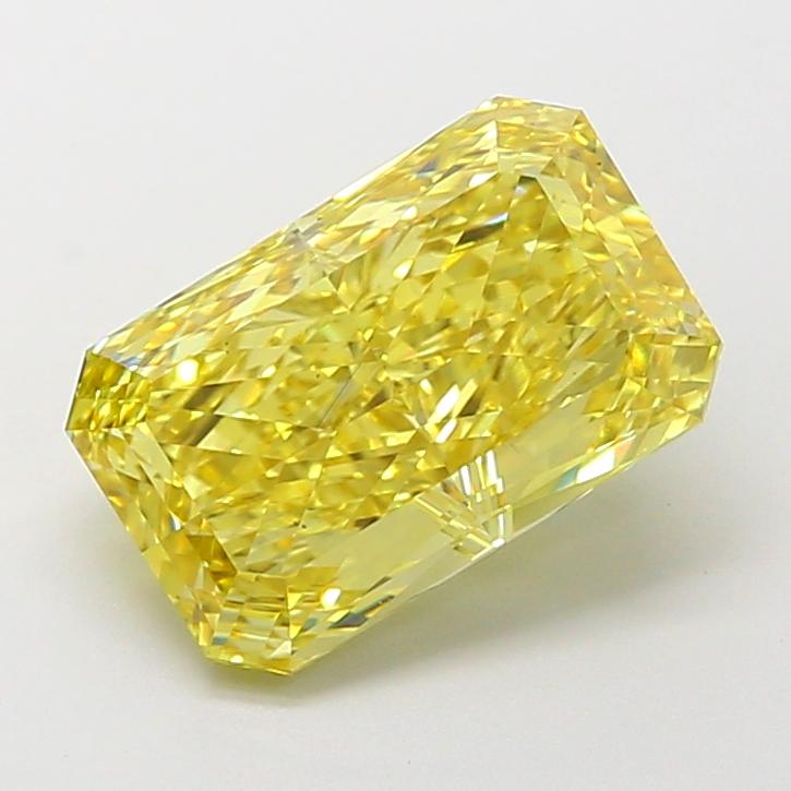 4.03 Ct. Fancy Intense  Yellow Radiant Lab Grown Diamond