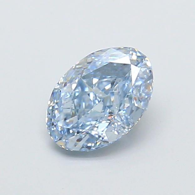 1.20 Ct. Fancy Intense  Blue Oval Lab Grown Diamond