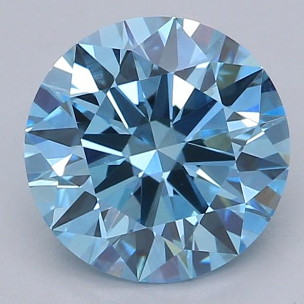 1.00 Ct. Fancy Vivid Blue Round Lab Grown Diamond