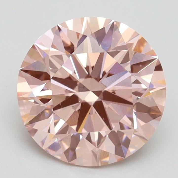 2.04 Ct. Fancy Intense Pink Round Lab Grown Diamond
