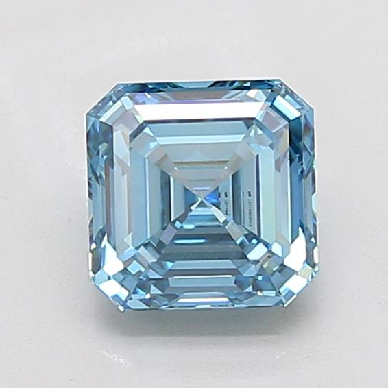 2.04 Ct. Fancy Vivid Blue Asscher Lab Grown Diamond