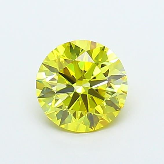 1.10 Ct. Fancy Vivid  Yellow Round Lab Grown Diamond