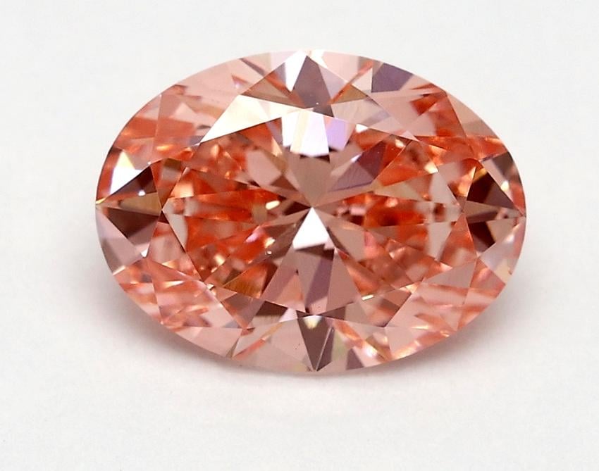 1.50 Ct. Fancy Vivid Pink Oval Lab Grown Diamond