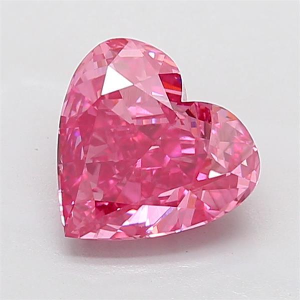 3.05 Ct. Fancy Vivid  Pink Heart Lab Grown Diamond