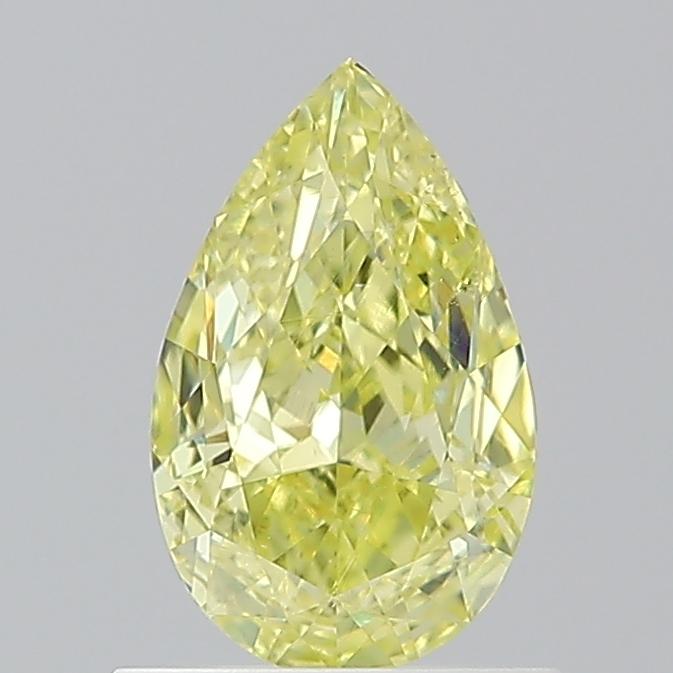 1.01 Ct. Fancy Intense  Yellow Pear Diamond