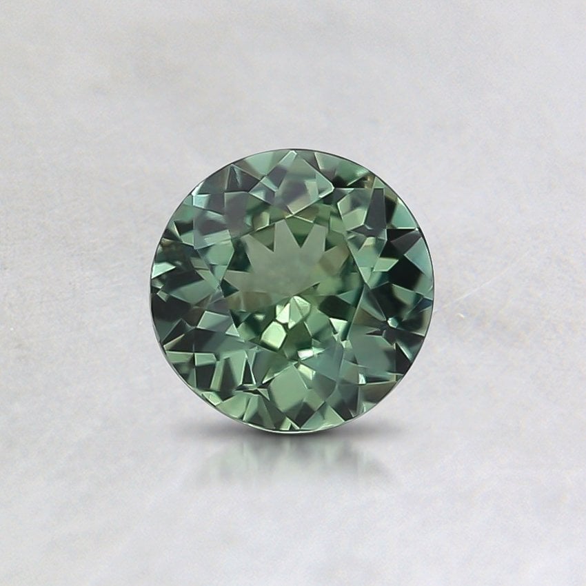 5mm Unheated Teal Round Sapphire