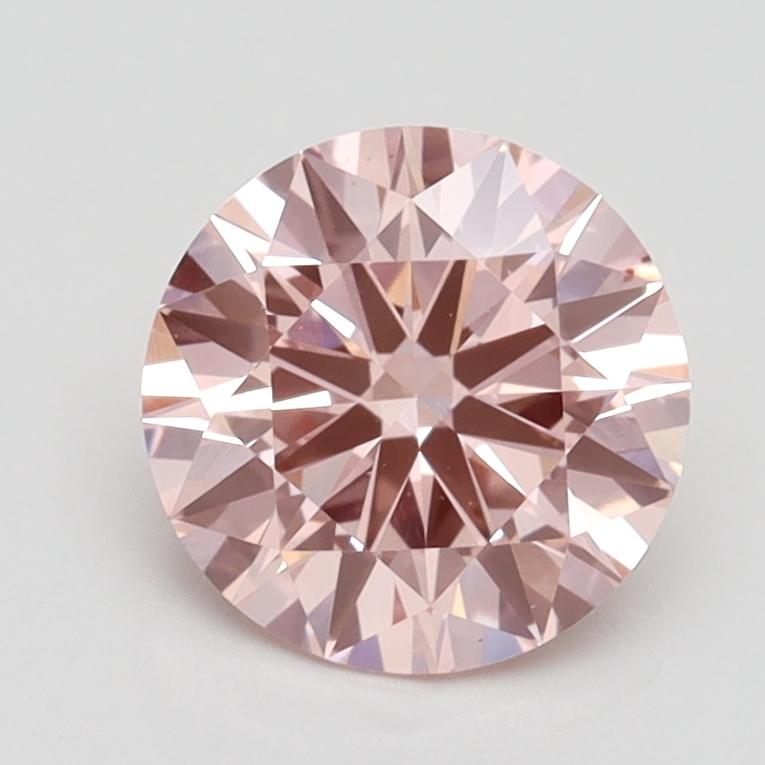 1.42 Ct. Fancy Vivid Pink Round Lab Grown Diamond