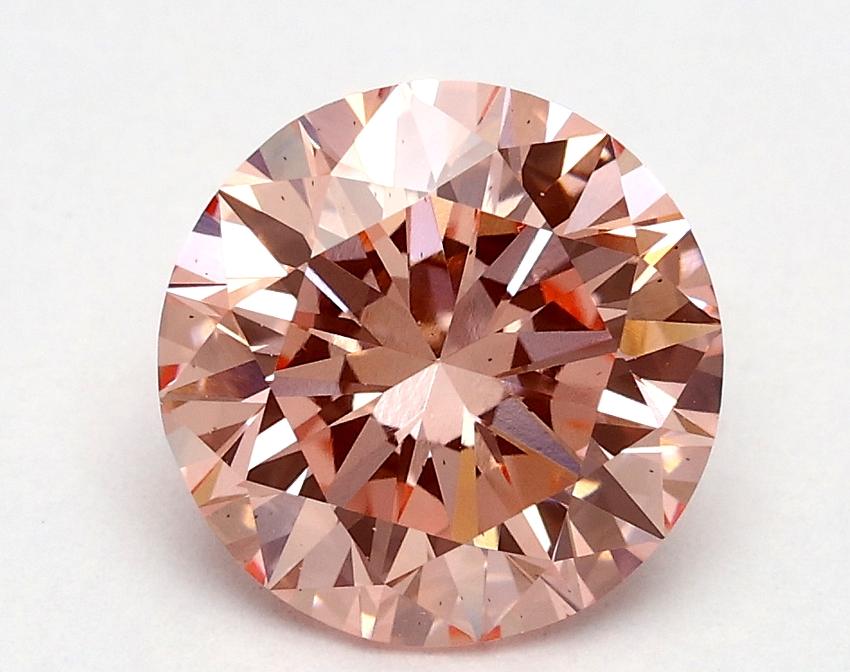 1.7 Ct. Fancy Vivid Pink Round Lab Grown Diamond