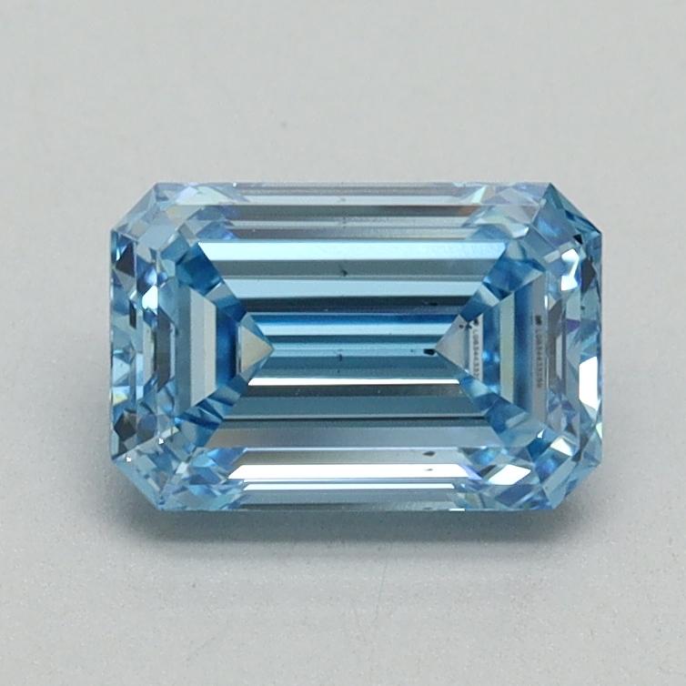 1.08 Ct. Fancy Vivid Blue Emerald Lab Grown Diamond