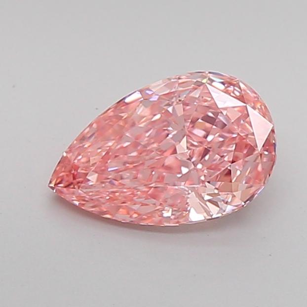1.24 Ct. Fancy Vivid Pink Pear Lab Grown Diamond