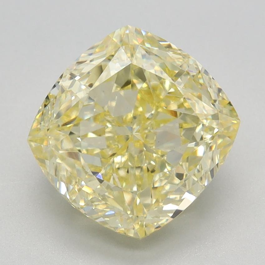 3.05 Ct. Fancy Intense Yellow Cushion Lab Grown Diamond