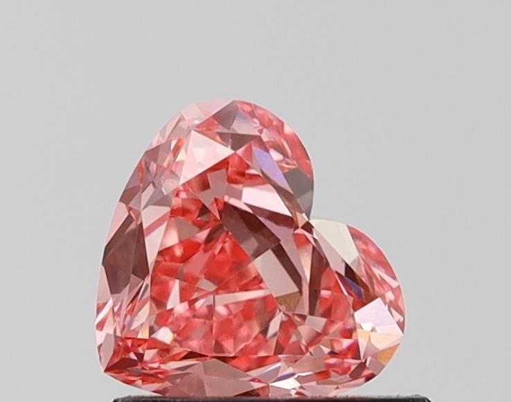 1.23 Ct. Fancy Vivid Pink Heart Lab Grown Diamond