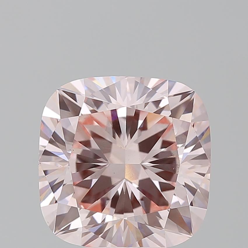 6.90 Ct. Fancy Intense Pink Cushion Lab Grown Diamond