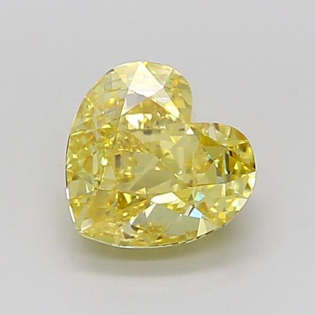 1.47 Ct. Fancy Intense Yellow Heart Lab Grown Diamond