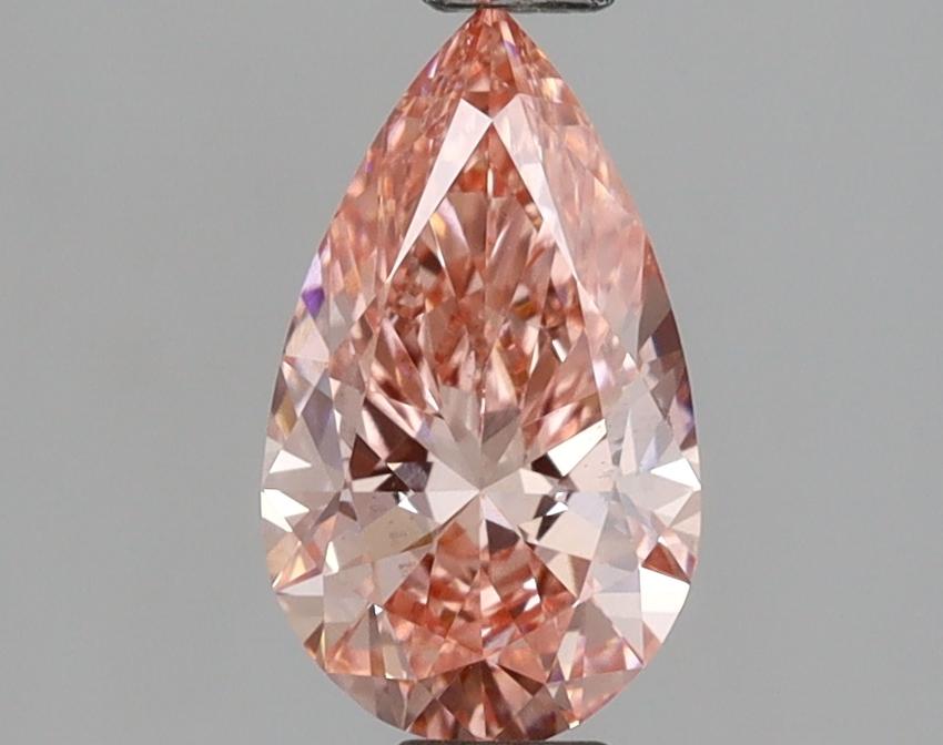 1.01 Ct. Fancy Vivid Pink Pear Lab Grown Diamond