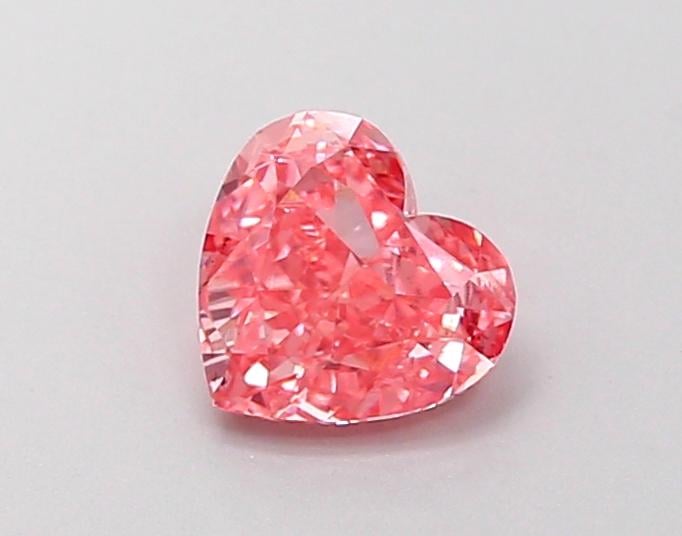 0.61 Ct. Fancy Vivid Pink Heart Lab Grown Diamond