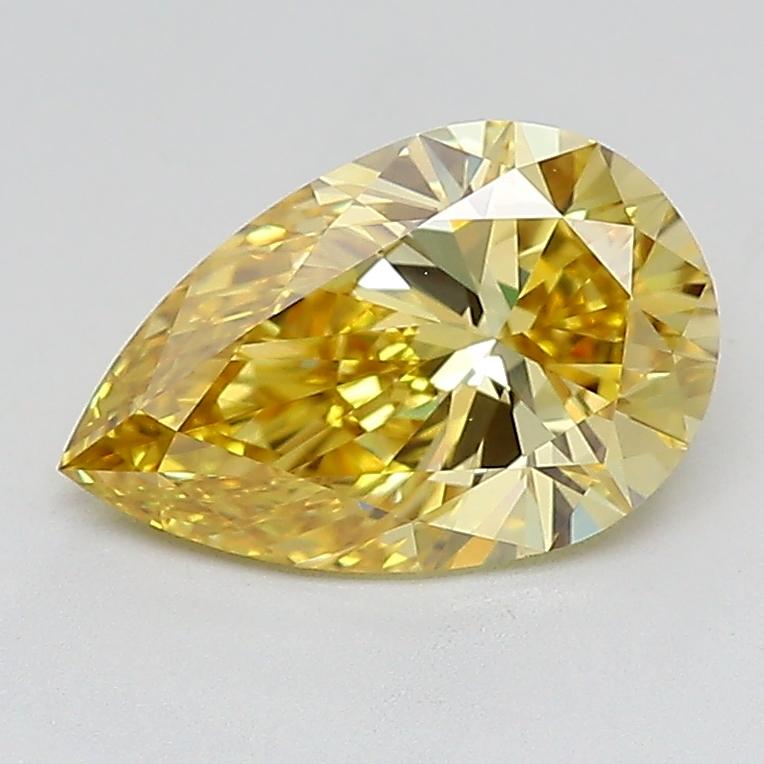 2.01 Ct. Fancy Intense  Yellow Pear Lab Grown Diamond