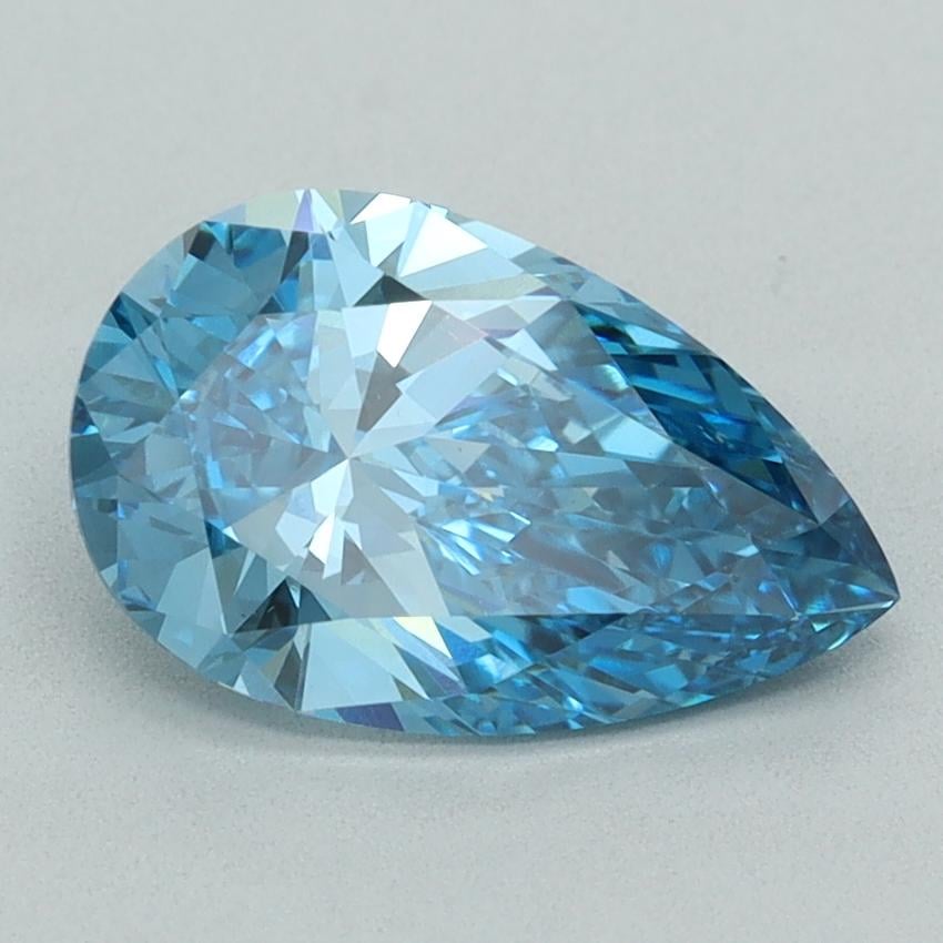 2.01 Ct. Fancy Vivid  Blue Pear Lab Grown Diamond