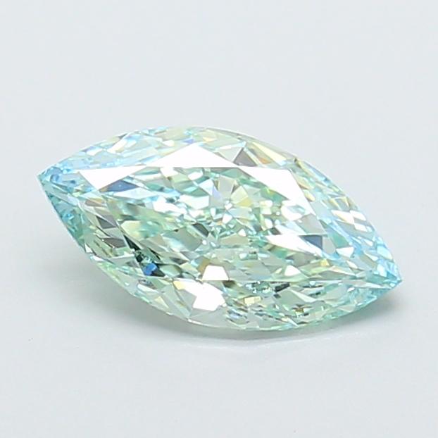 1.10 Ct. Fancy Vivid Green Marquise Lab Grown Diamond