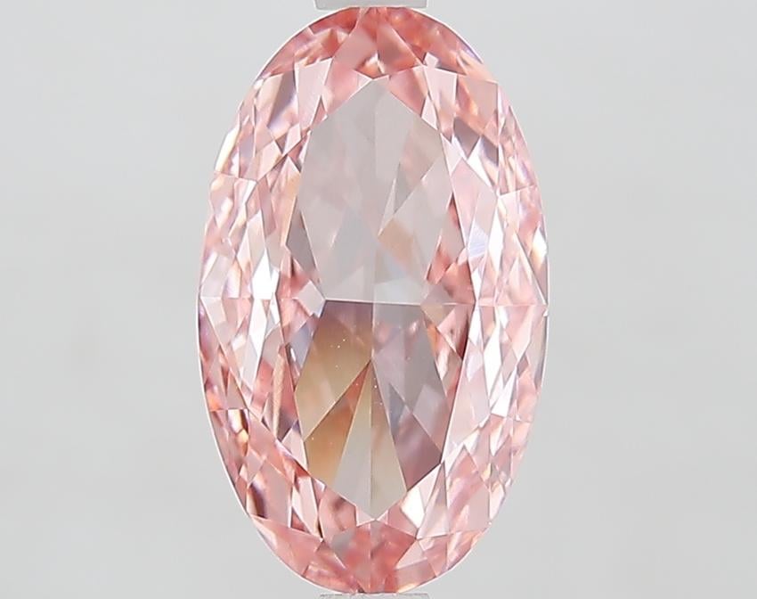 2.81 Ct. Fancy Vivid Pink Oval Lab Grown Diamond