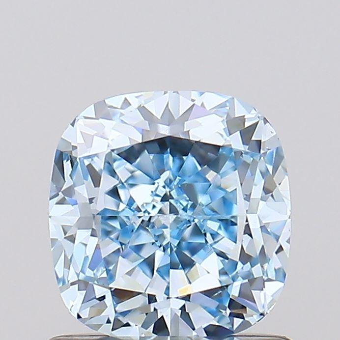 1.01 Ct. Fancy Intense  Blue Cushion Lab Grown Diamond