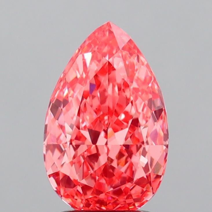 2.08 Ct. Fancy Deep  Pink Cushion Lab Grown Diamond