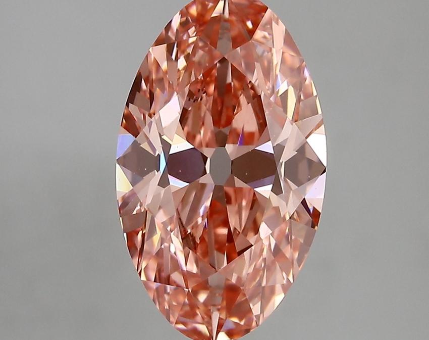 3.08 Ct. Fancy Vivid Pink Oval Lab Grown Diamond