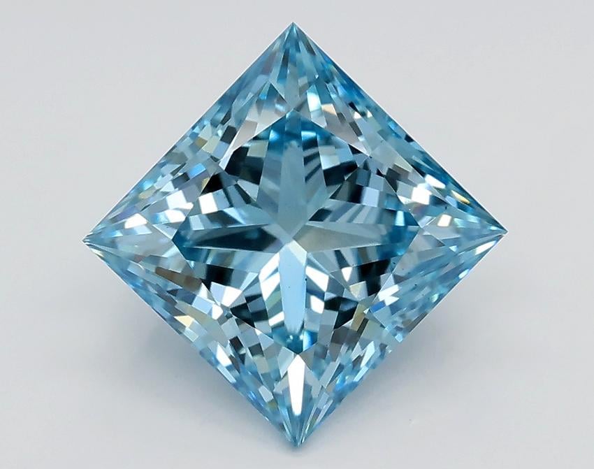 2.32 Ct. Fancy Intense Blue Princess Lab Grown Diamond