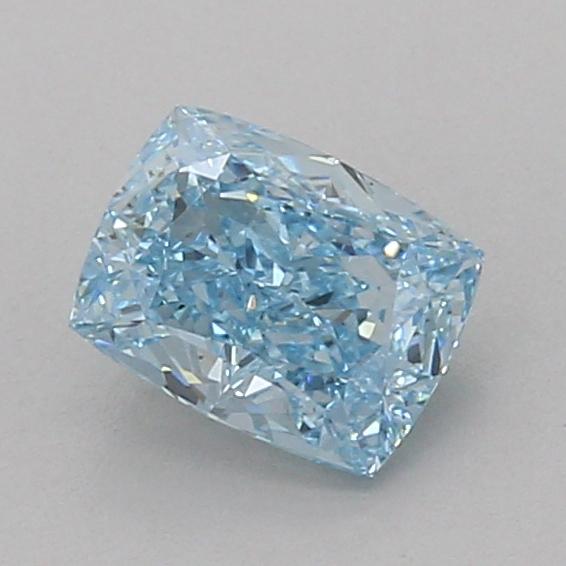 1.00 Ct. Fancy Vivid Blue Cushion Lab Grown Diamond