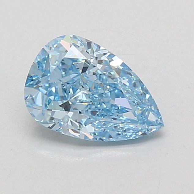 1.08 Ct. Fancy Vivid Blue Pear Lab Grown Diamond