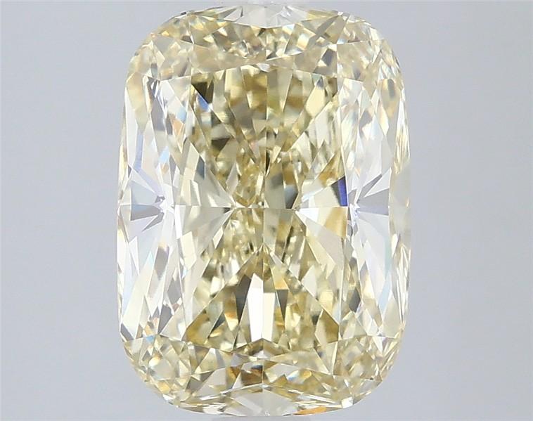 3.01 Ct. Fancy Intense  Yellow Cushion Lab Grown Diamond