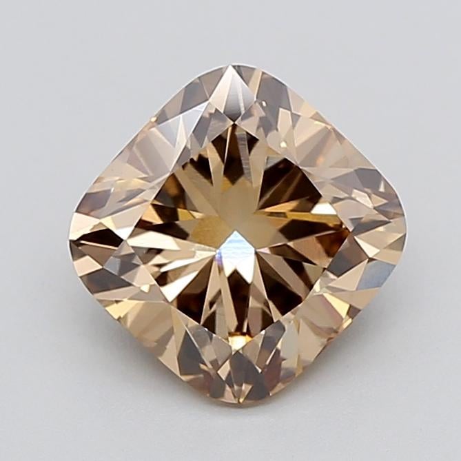 2.11 Ct. Fancy Light  Brown Cushion Lab Grown Diamond