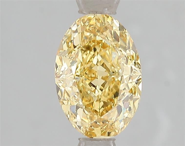 1.55 Ct. Fancy Vivid Yellow Oval Lab Grown Diamond