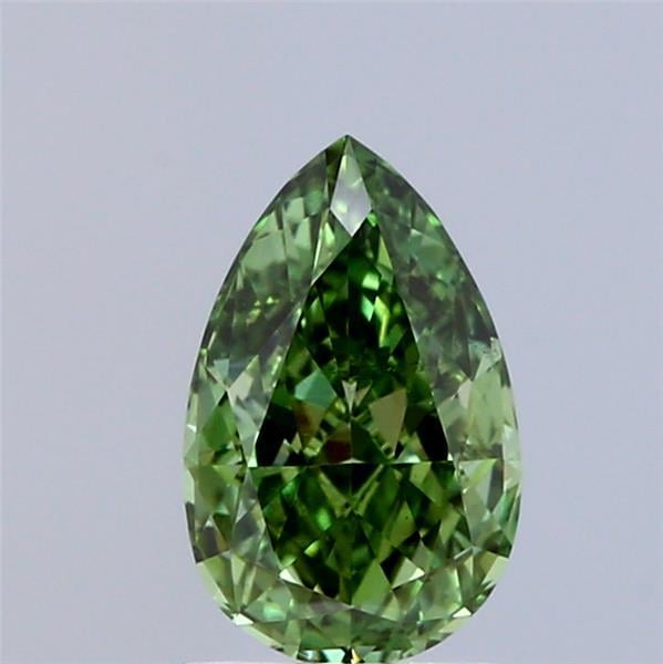 1.06 Ct. Fancy Vivid Green Pear Lab Grown Diamond