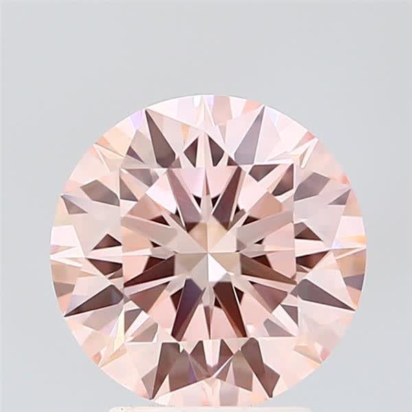 3.01 Ct. Fancy Intense Pink Round Lab Grown Diamond