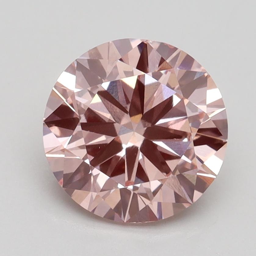 2.00 Ct. Fancy Intense Pink Round Lab Grown Diamond
