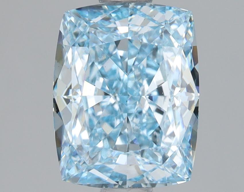 1.58 Ct. Fancy Intense Blue Cushion Lab Grown Diamond