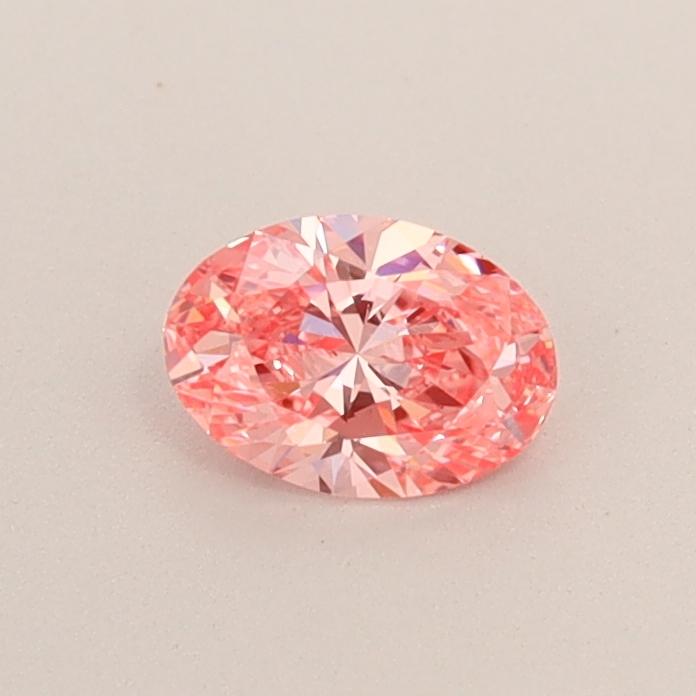 0.34 Ct. Fancy Vivid  Pink Oval Lab Grown Diamond