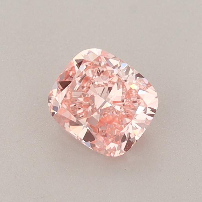 0.59 Ct. Fancy Intense  Pink Cushion Lab Grown Diamond