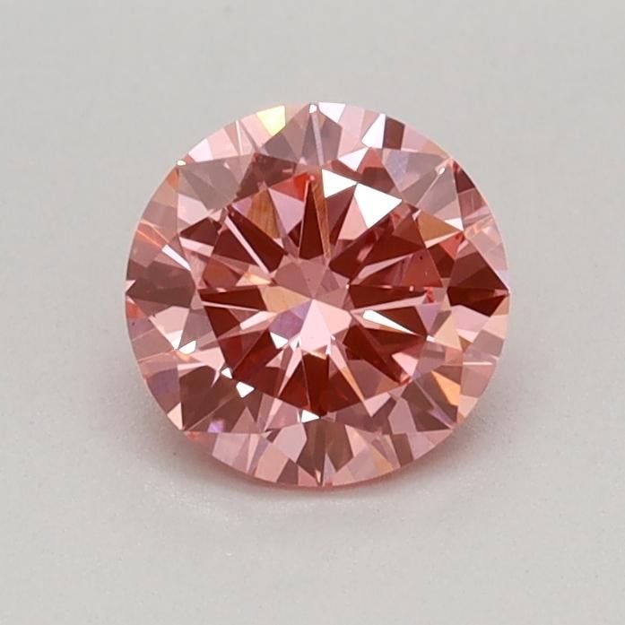 0.48 Ct. Fancy Vivid Pink Round Lab Grown Diamond