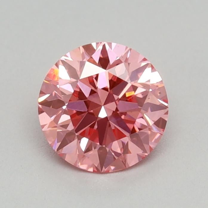 0.39 Ct. Fancy Vivid Pink Round Lab Grown Diamond