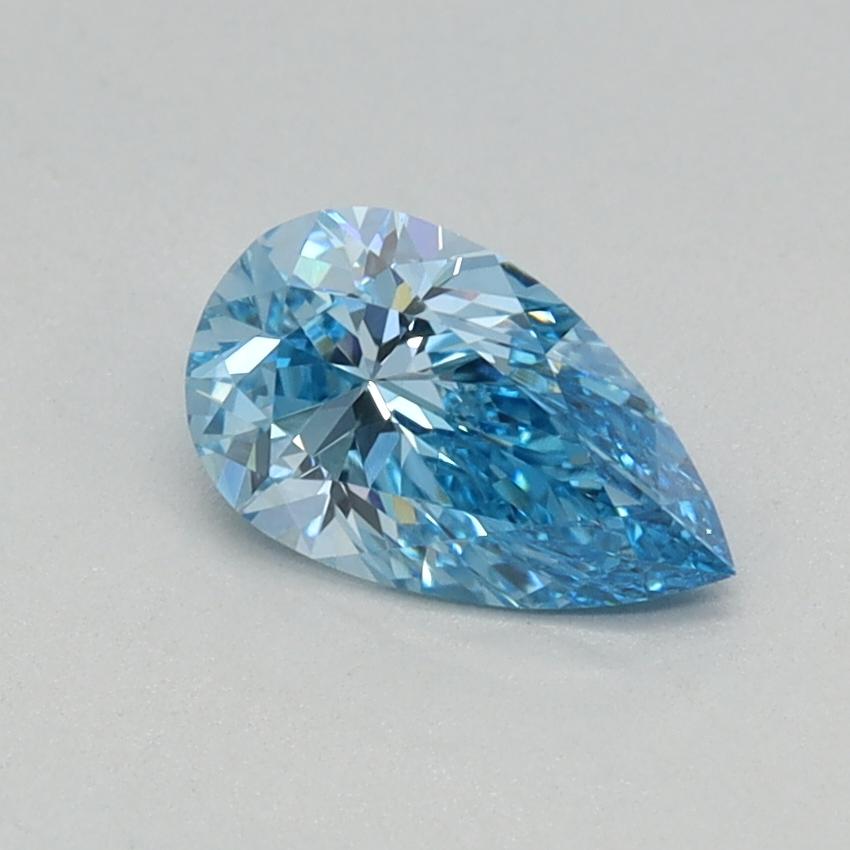 0.46 Ct. Fancy Vivid Blue Pear Lab Grown Diamond