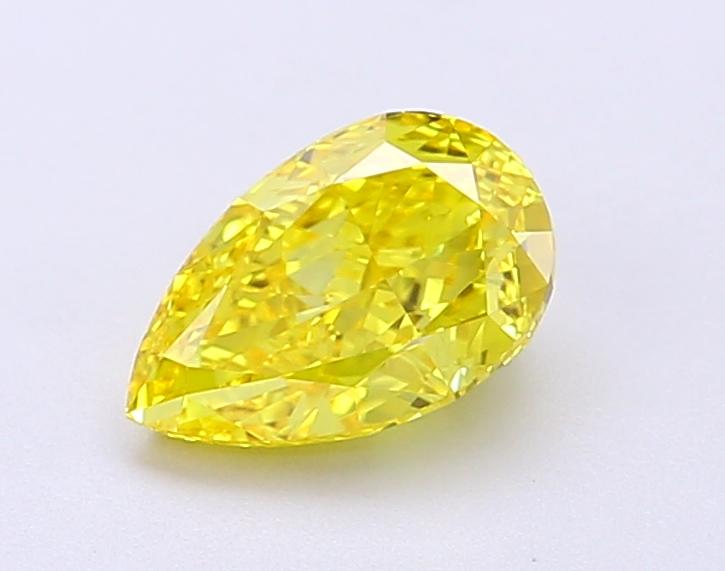 1.13 Ct. Fancy Vivid Yellow Pear Lab Grown Diamond