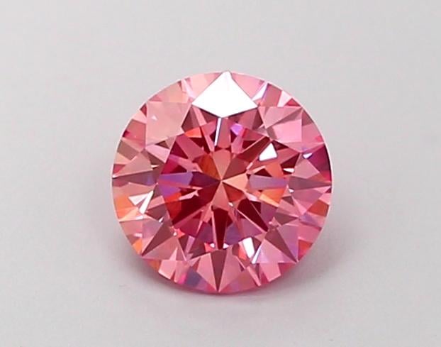 1.01 Ct. Fancy Vivid  Pink Round Lab Grown Diamond
