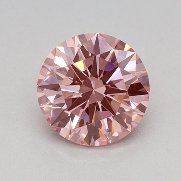 0.50 Ct. Fancy Vivid Pink Round Lab Grown Diamond