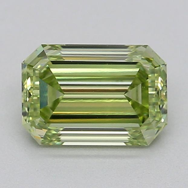 0.68 Ct. Fancy Vivid  Green Emerald Lab Grown Diamond