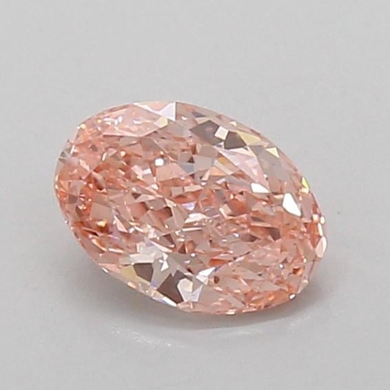 0.75 Ct. Fancy Vivid Pink Oval Lab Grown Diamond