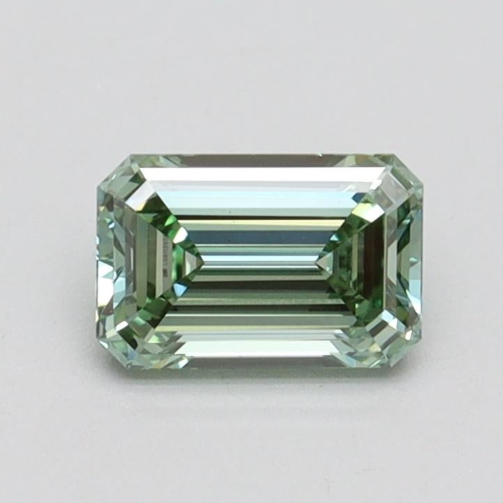0.70 Ct. Fancy Intense Pacific Green Emerald Lab Grown Diamond