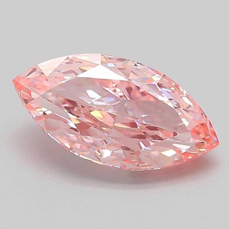 1.54 Ct. Fancy Vivid Pink Marquise Lab Grown Diamond